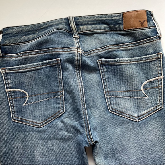 American Eagle Women’s Denim Knit Jeggings- Size 4 Regular - Picture 7 of 10
